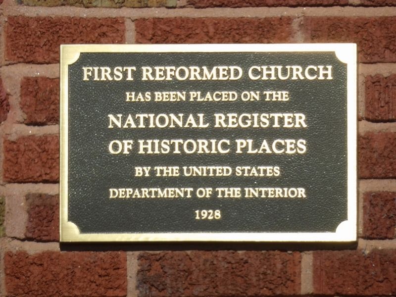 First Reformed Church Marker. Click for full size. First Reformed Church Marker image. Click for full size.