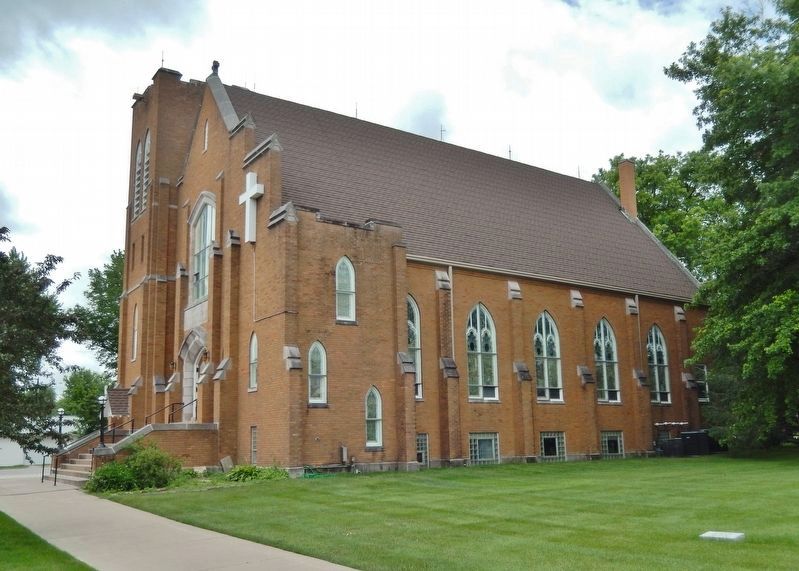 Swedish Evangelical Lutheran Church<br>(<i>northeast elevation</i>) image. Click for full size.