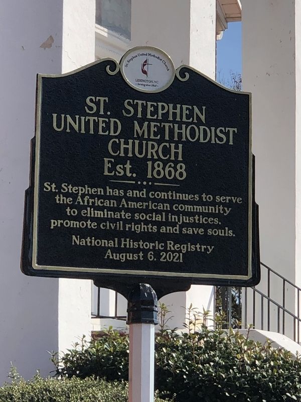 St. Stephen United Methodist Church Marker image. Click for full size.