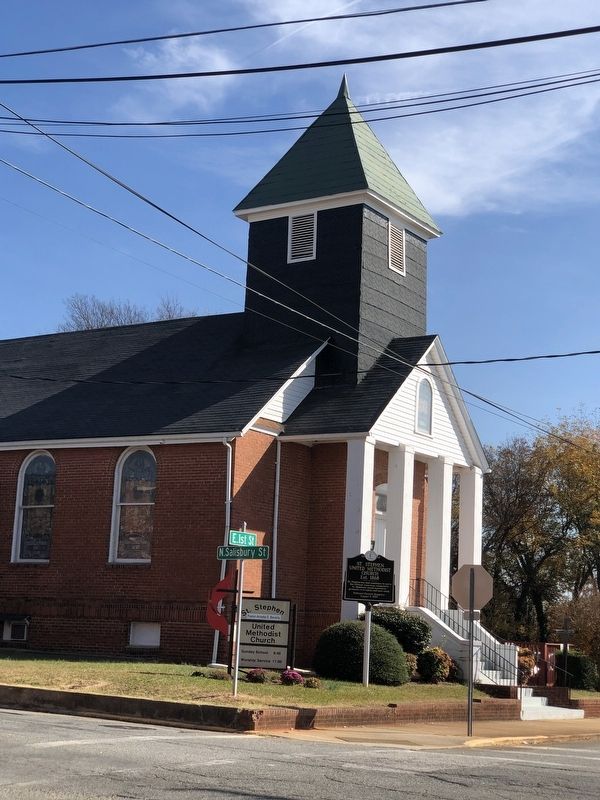 St. Stephen United Methodist Church Marker image. Click for full size.