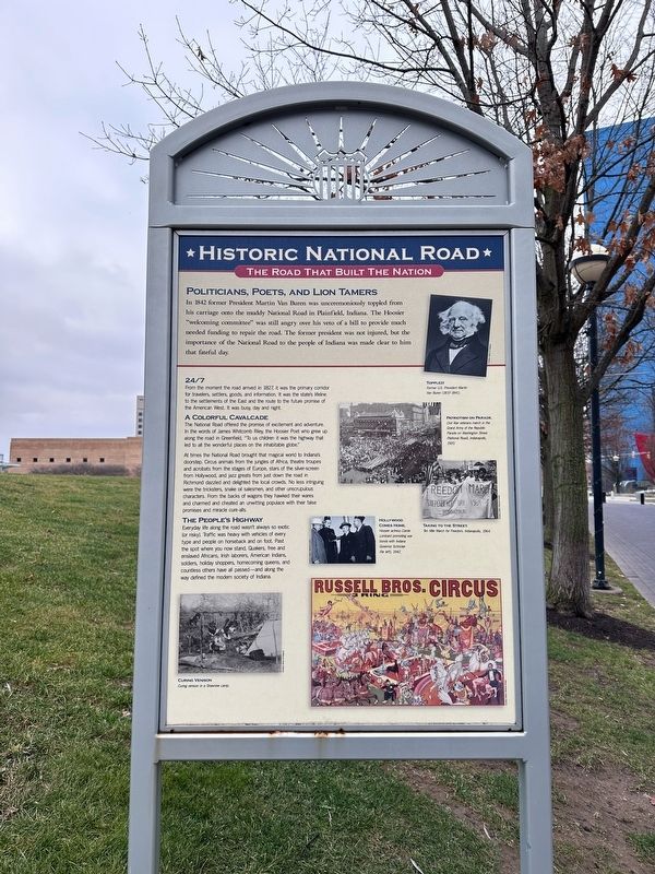 Historic National Road Marker. Click for full size. Historic National Road Marker image. Click for full size.