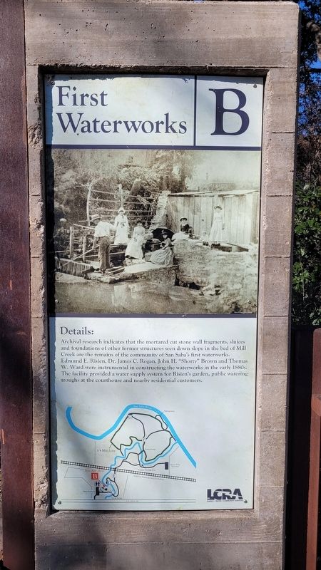 First Waterworks Marker image. Click for full size.