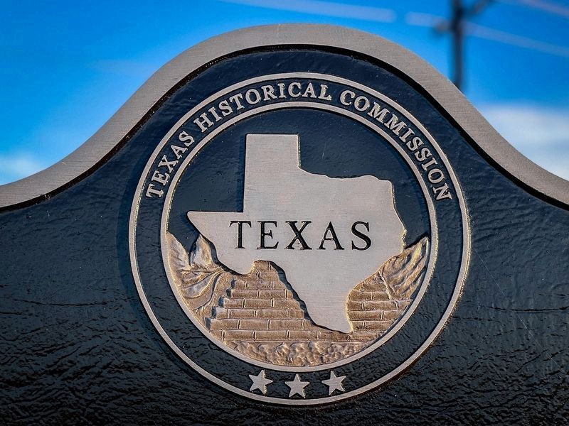 Dabney Hill Freedom Colony Marker Crest Detail image. Click for full size.
