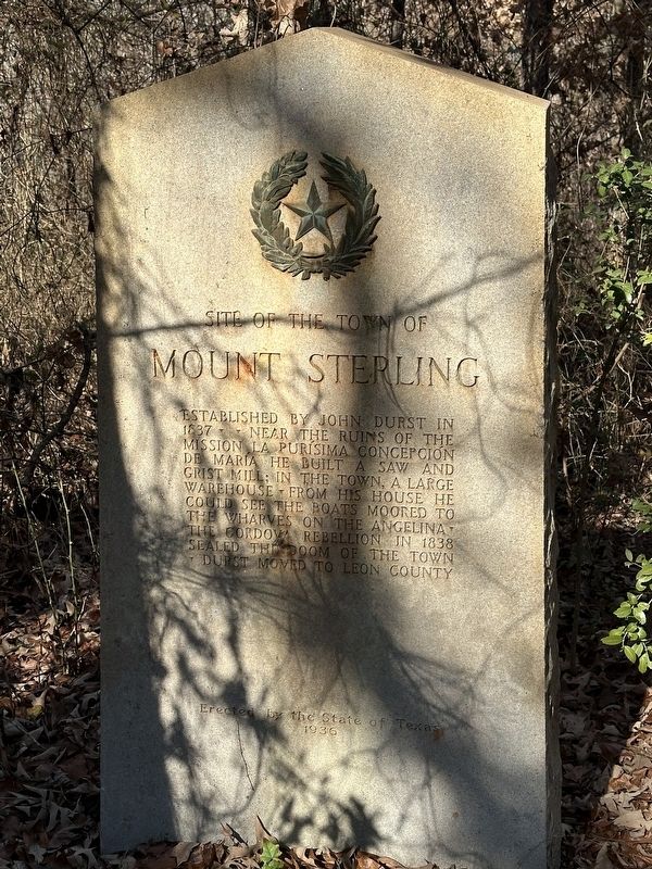 Site of the Town of Mount Sterling Marker image. Click for full size.