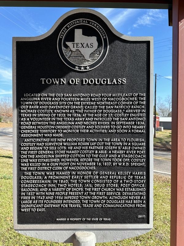 Town of Douglass Marker image. Click for full size.