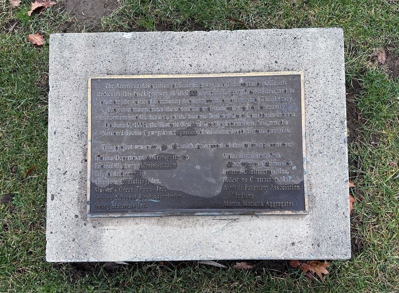 National Road Legacy Project Marker. Click for full size. National Road Legacy Project Marker image. Click for full size.