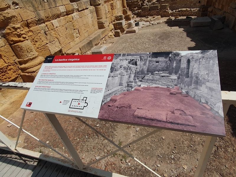 La basilica visigòtica / The Visigothic Basilica Marker. Click for full size. La basilica visigòtica / The Visigothic Basilica Marker image. Click for full size.