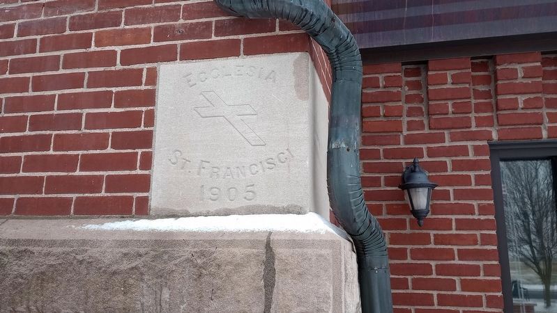 St. Francis Catholic Church Cornerstone image. Click for full size.