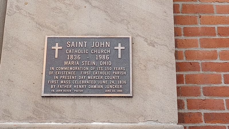 Saint John Catholic Church Marker. Click for full size. Saint John Catholic Church Marker image. Click for full size.