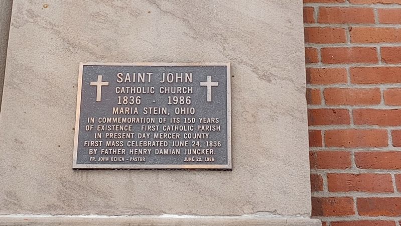 Saint John Catholic Church Marker image. Click for full size.