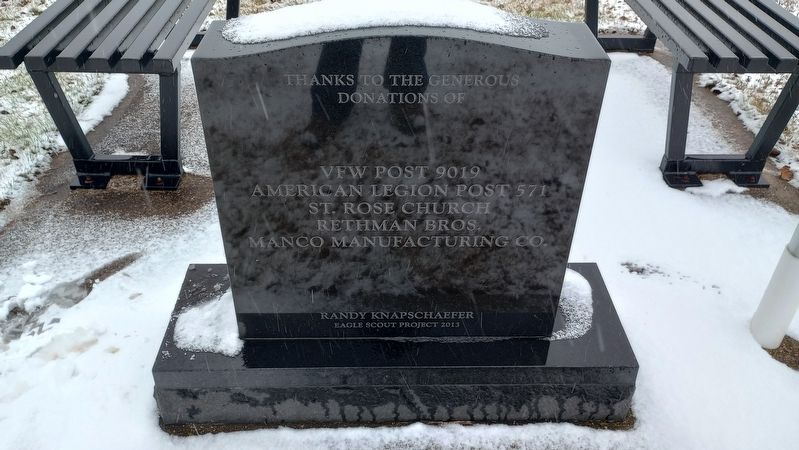 Saint Rosa Cemetery Veterans Memorial image. Click for full size.