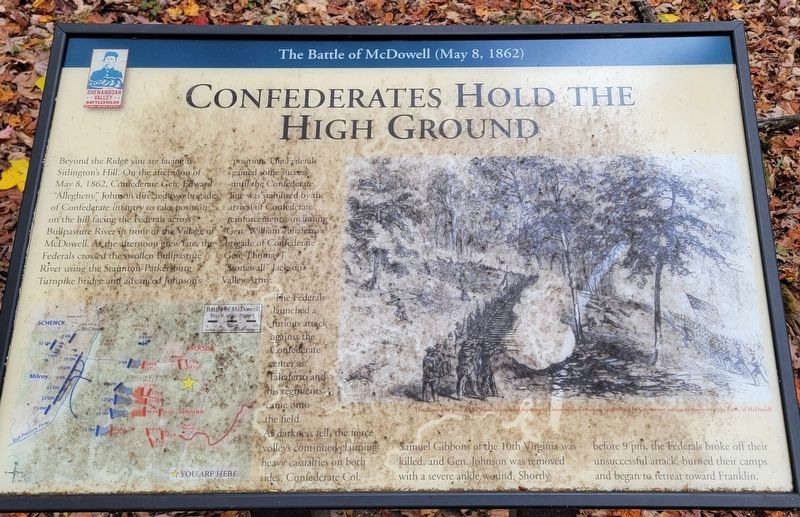 Confederates Hold The High Ground Marker. Click for full size. Confederates Hold The High Ground Marker image. Click for full size.