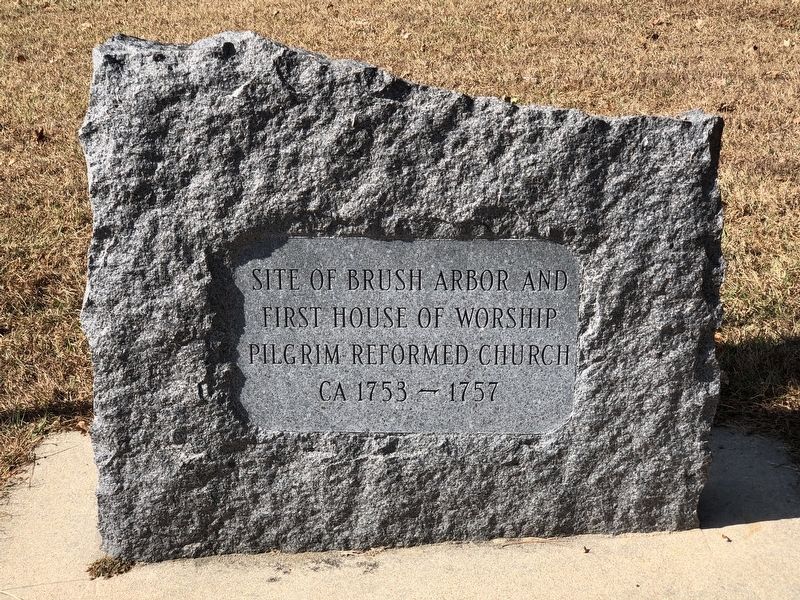 First Site of Pilgrim Reformed Church Marker image. Click for full size.