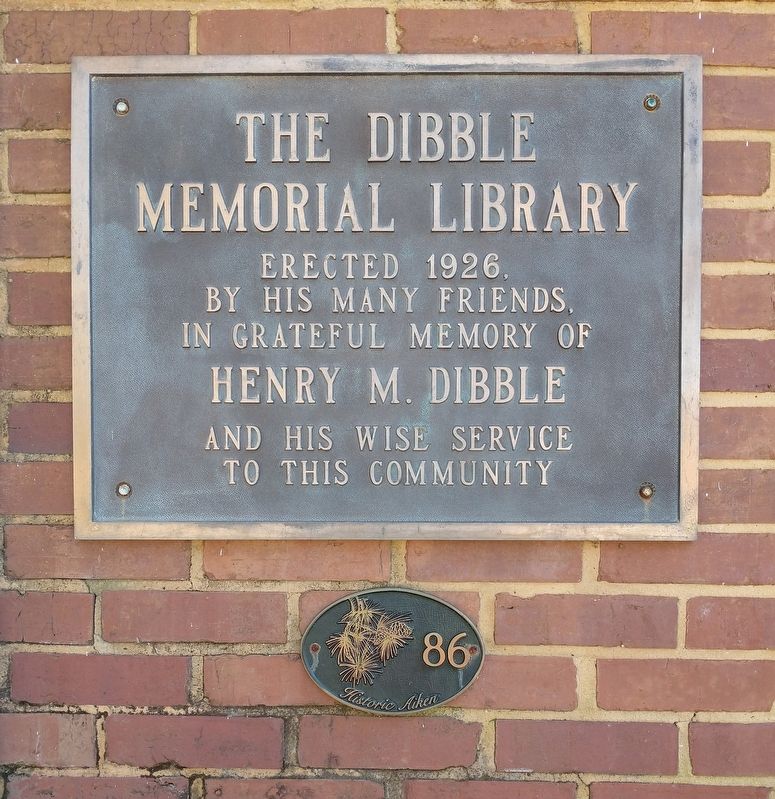 Dibble Memorial Library Marker image. Click for full size.