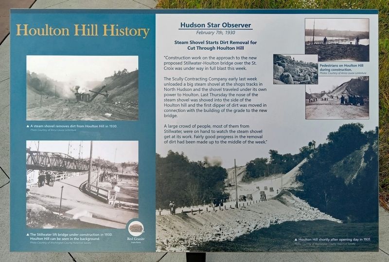 Houlton Hill History Marker image. Click for full size.