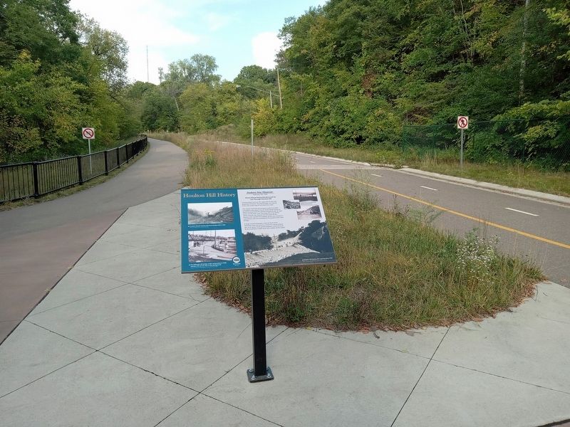 Houlton Hill History Marker on the St. Croix River Crossing Loop Trail image. Click for full size.
