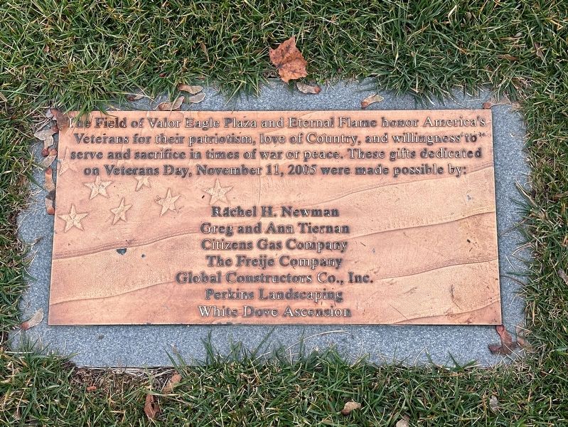 Crown Hill Veterans Memorial Marker. Click for full size. Crown Hill Veterans Memorial Marker image. Click for full size.