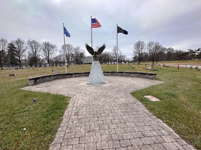 Crown Hill Veterans Memorial. Click for full size. Crown Hill Veterans Memorial image. Click for full size.