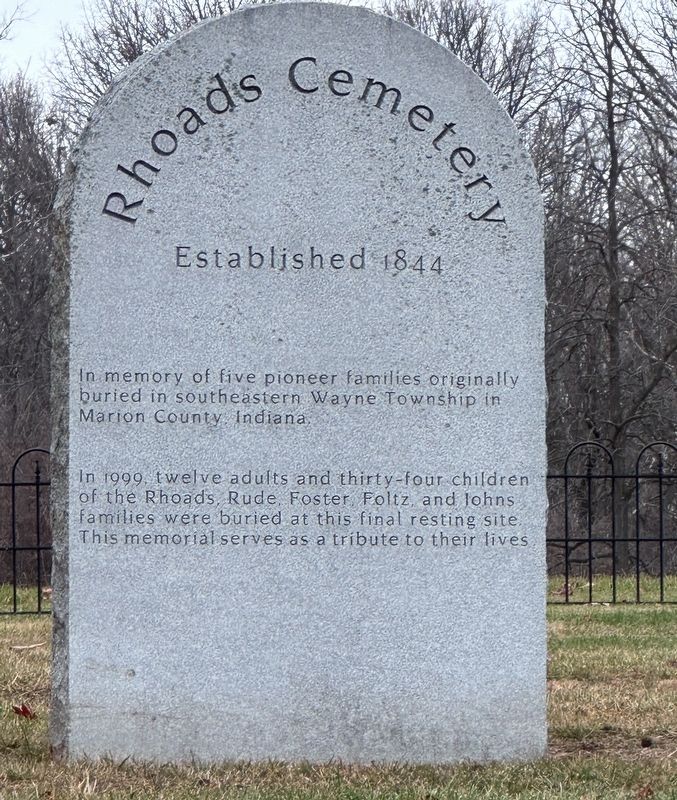Rhoads Cemetery Marker image. Click for full size.
