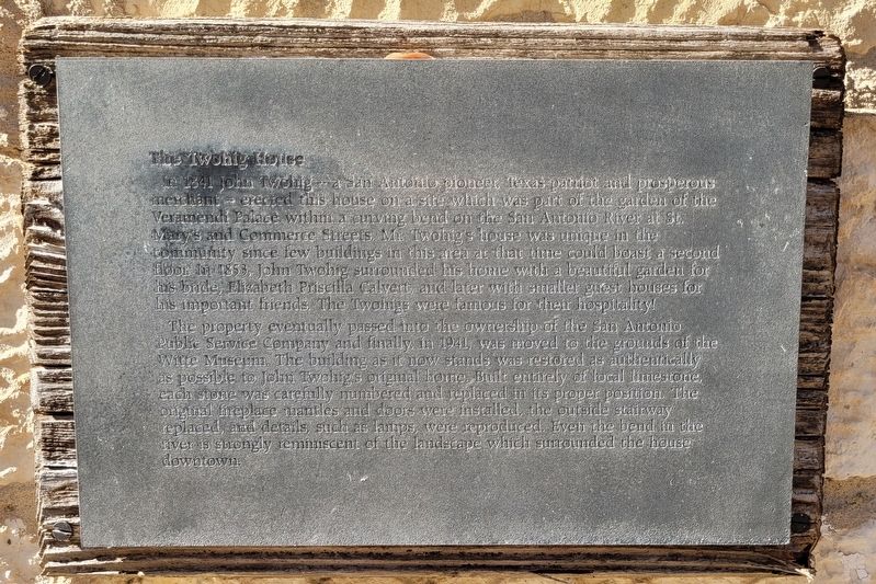 The Twohig House Marker image. Click for full size.
