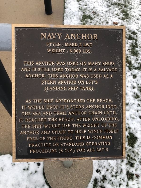 Navy Anchor Marker image. Click for full size.