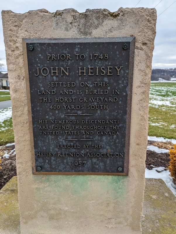 John Heisey Marker. Click for full size. John Heisey Marker image. Click for full size.