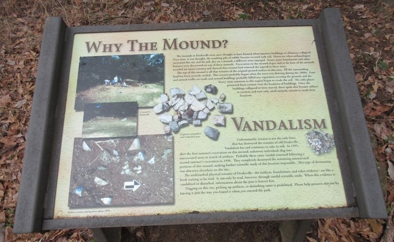 Why The Mound? Marker image. Click for full size.