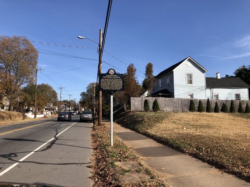 Waughtown Freedmen's School Marker. Click for full size. Waughtown Freedmen's School Marker image. Click for full size.
