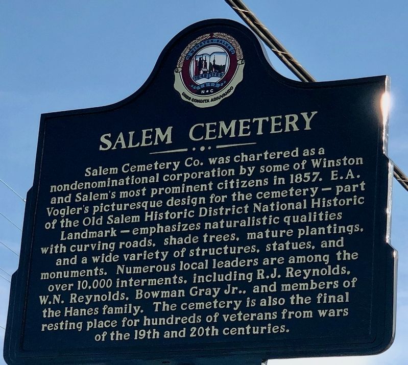 Salem Cemetery Marker image. Click for full size.
