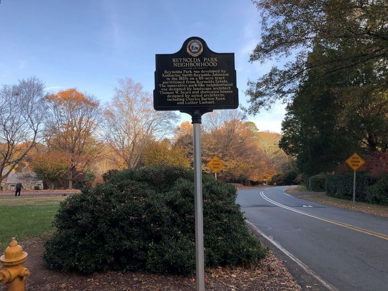 Reynolda Park Neighborhood Marker image. Click for full size.