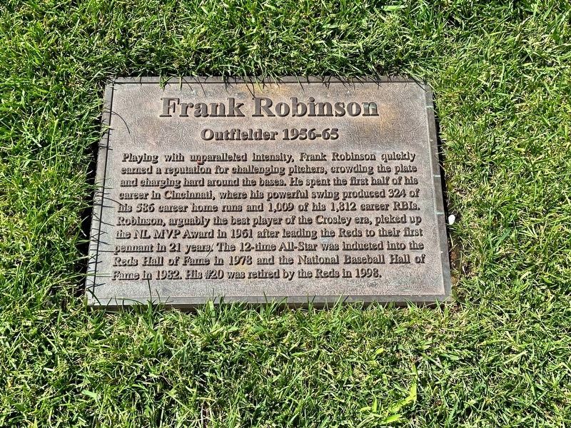 Frank Robinson Marker. Click for full size. Frank Robinson Marker image. Click for full size.