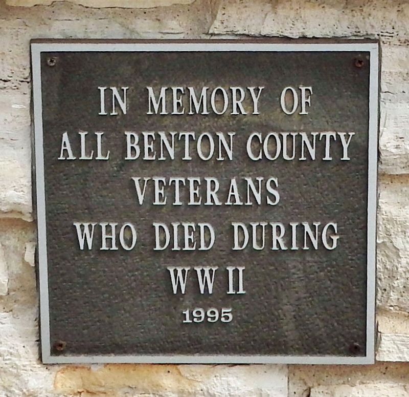 Benton County World War II Veterans Memorial image. Click for full size.