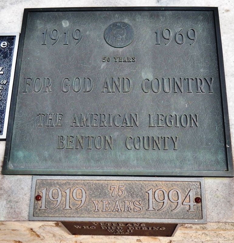 American Legion 50th and 75th Markers image. Click for full size.