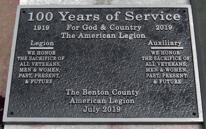 American Legion Centennial Marker image. Click for full size.