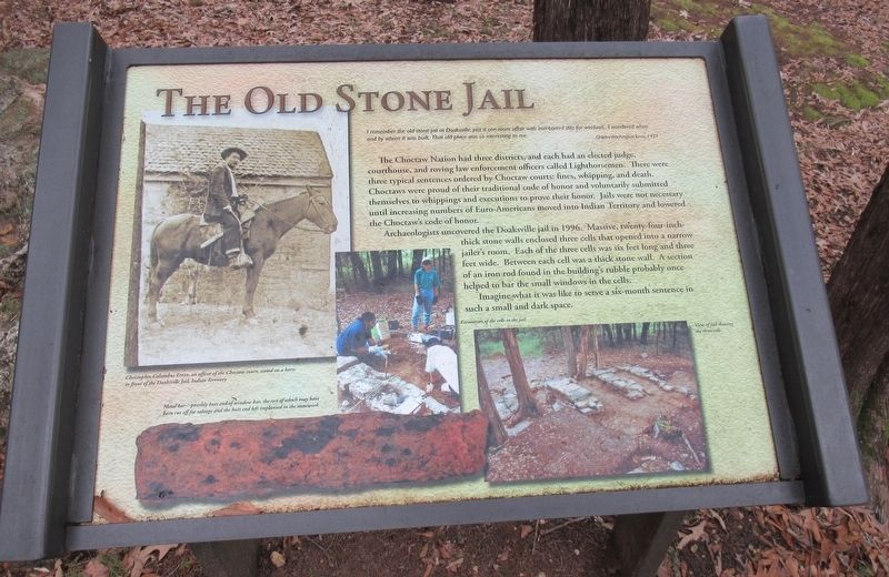 The Old Stone Jail Marker image. Click for full size.