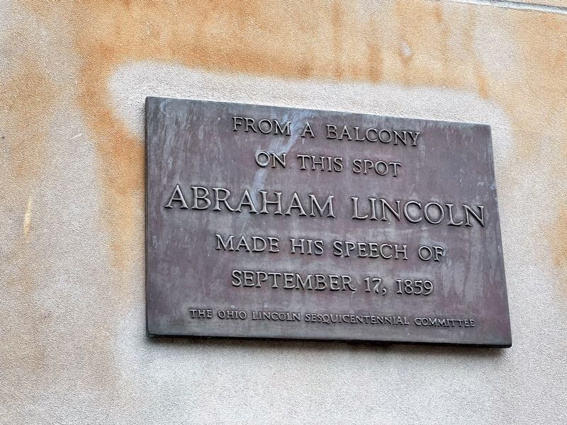 Lincoln Speech Marker. Click for full size. Lincoln Speech Marker image. Click for full size.