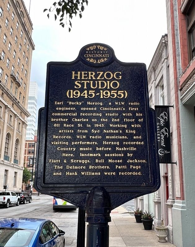 Herzog Studio side of marker. Click for full size. Herzog Studio side of marker image. Click for full size.