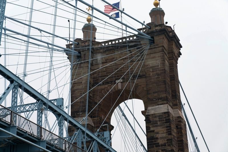 John A. Roebling Bridge. Click for full size. John A. Roebling Bridge image. Click for full size.