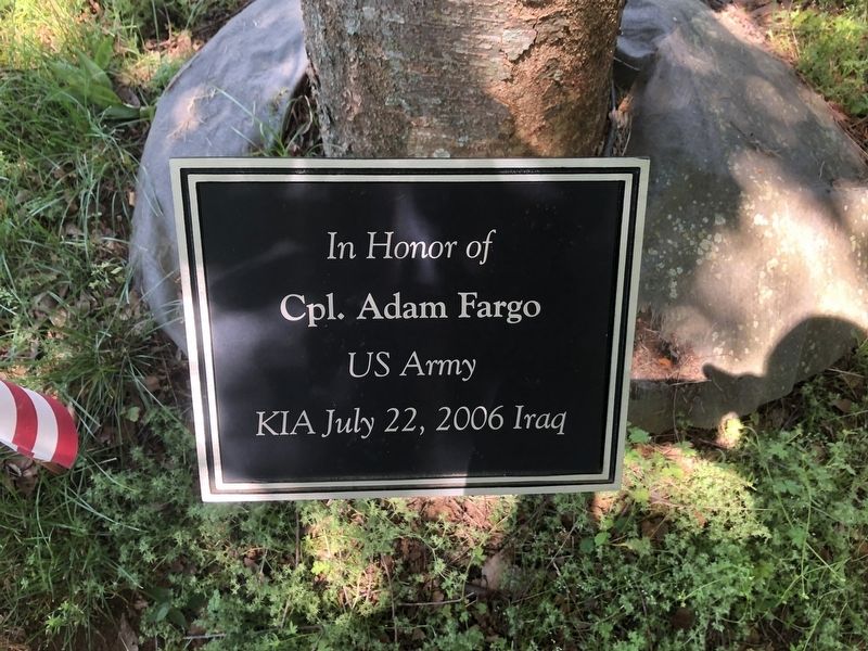 Cpl. Adam Fargo Marker. Click for full size. Cpl. Adam Fargo Marker image. Click for full size.