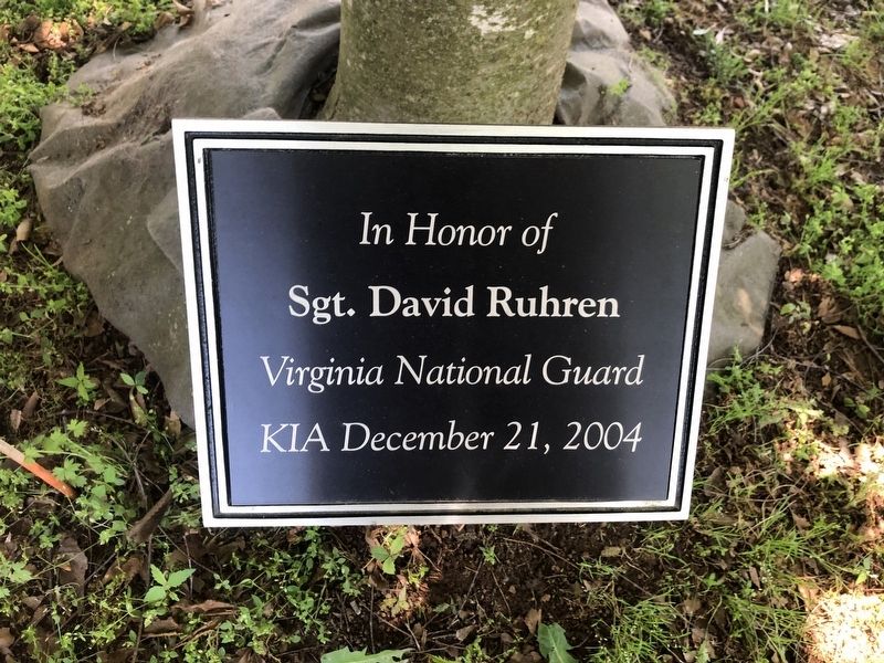 Sgt. David Ruhren Marker. Click for full size. Sgt. David Ruhren Marker image. Click for full size.