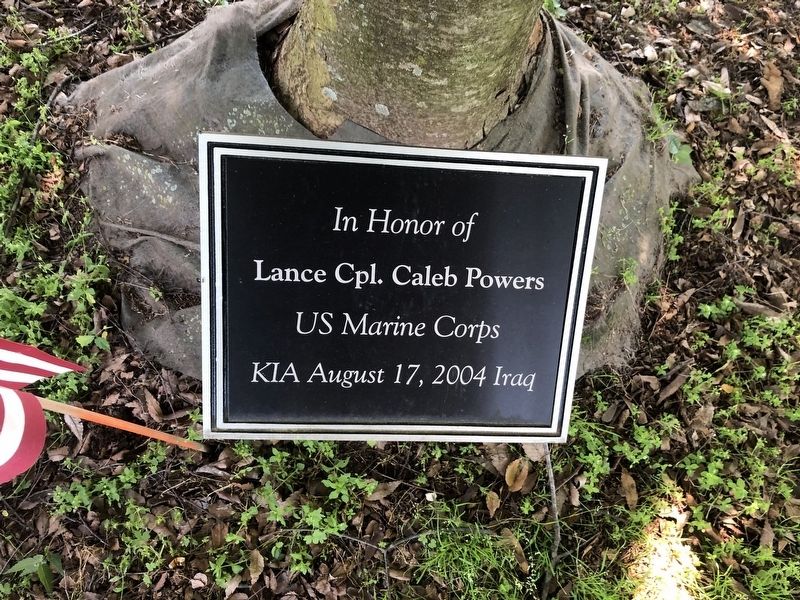 Lance Cpl. Caleb Powers Marker. Click for full size. Lance Cpl. Caleb Powers Marker image. Click for full size.