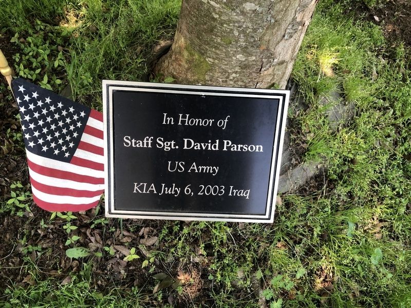 Staff Sgt. David Parson Marker. Click for full size. Staff Sgt. David Parson Marker image. Click for full size.