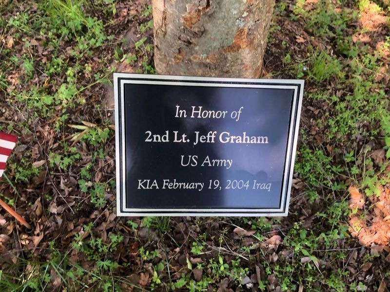 2nd Lt. Jeff Graham Marker. Click for full size. 2nd Lt. Jeff Graham Marker image. Click for full size.