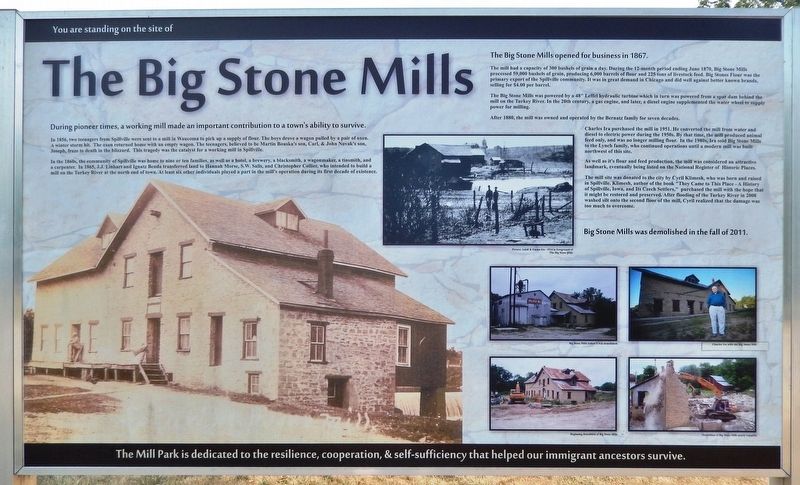 The Big Stone Mills Marker image. Click for full size.