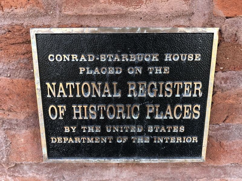 Conrad-Starbuck House Marker. Click for more information. Conrad-Starbuck House Marker image. Click for more information.