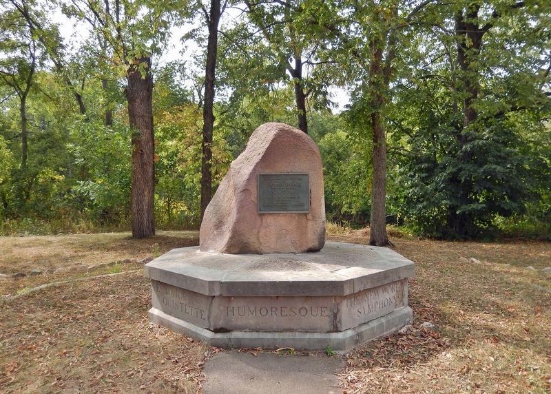 Antonín Dvořák Memorial (<i>east side</i>). Click for full size. Antonín Dvořák Memorial (<i>east side</i>) image. Click for full size.