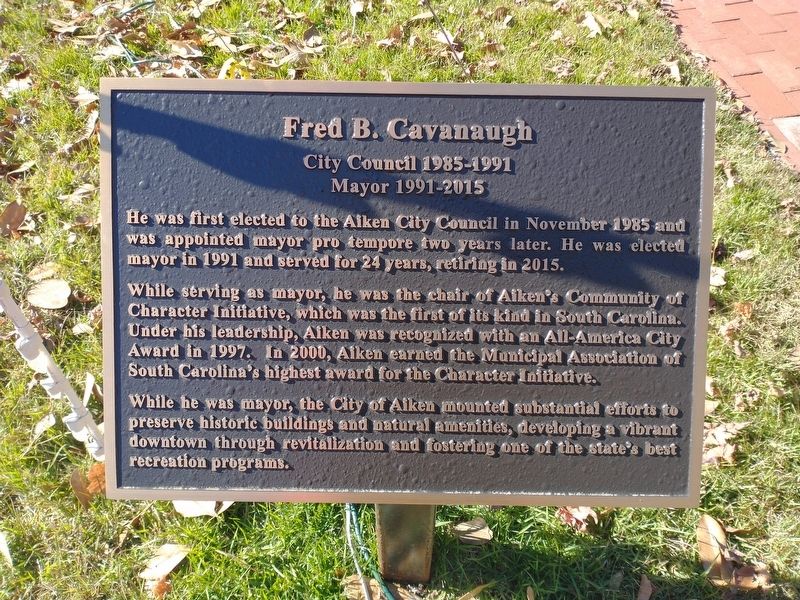 Fred B. Cavanaugh Marker image. Click for full size.