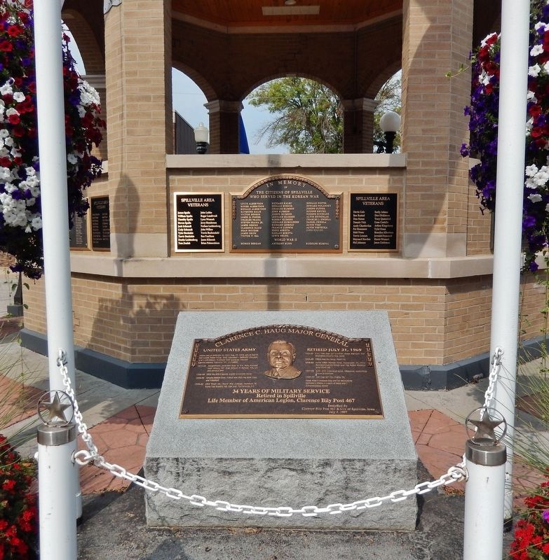 Clarence C. Haug Major General Marker. Click for full size. Clarence C. Haug Major General Marker image. Click for full size.