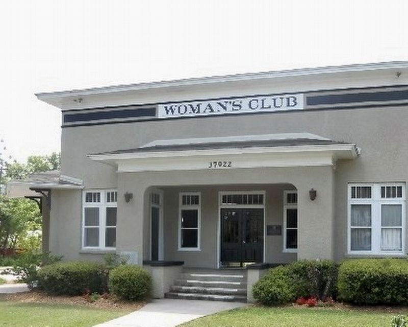 Dade City Woman�s Club Marker image. Click for full size.