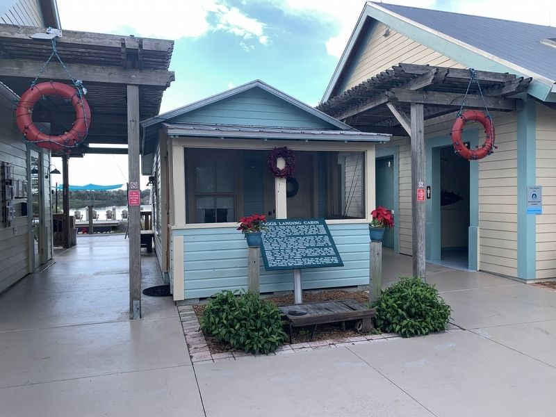 Jiggs Landing Cabin & Marker. Click for full size. Jiggs Landing Cabin & Marker image. Click for full size.